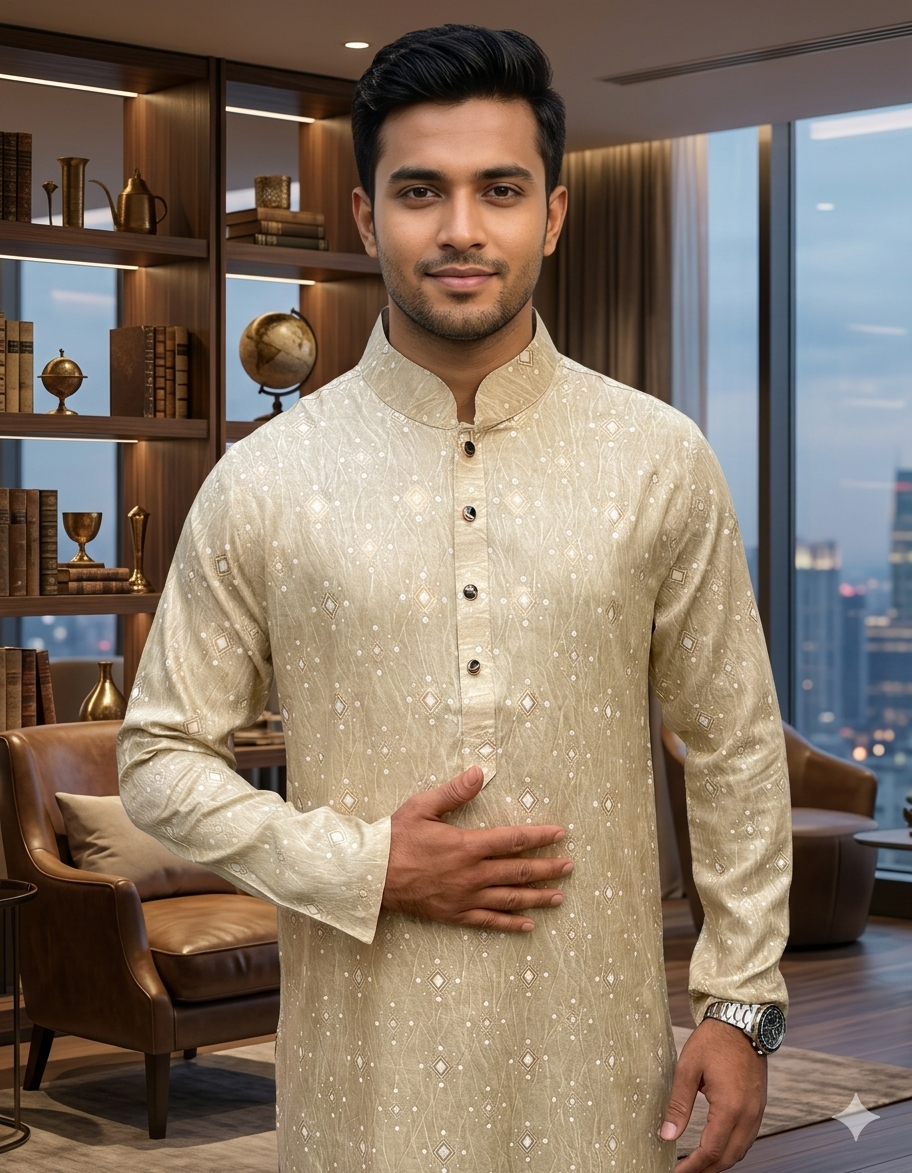 অসাধারন আকাশী কালার পাঞ্জাবি